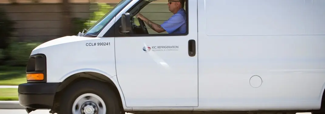 KIC Refrigeration service vehicle serving Glencoe area